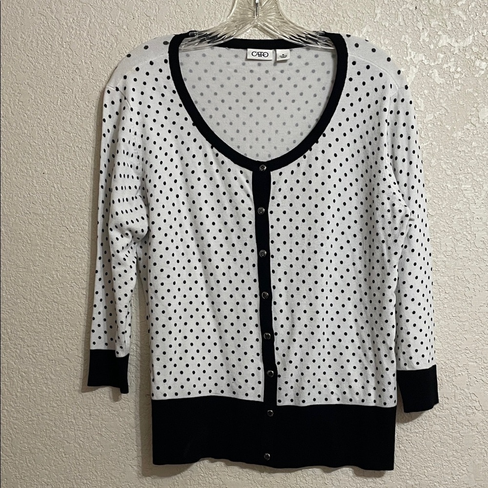 CATO Polka Dot Cardigan